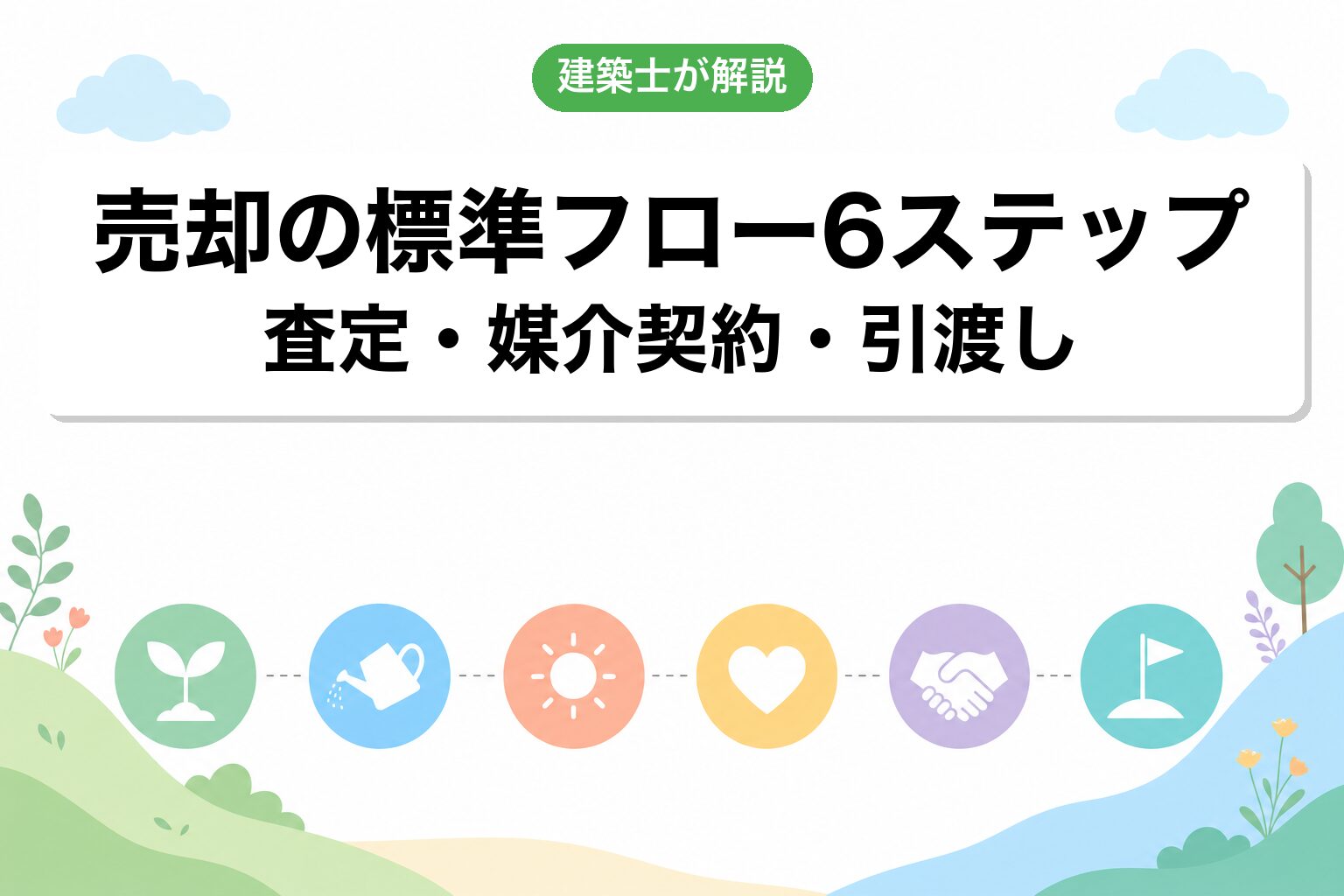 売却の標準フロー6ステップ