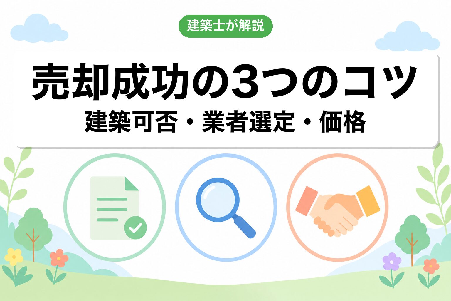 売却を成功させる3つのコツ