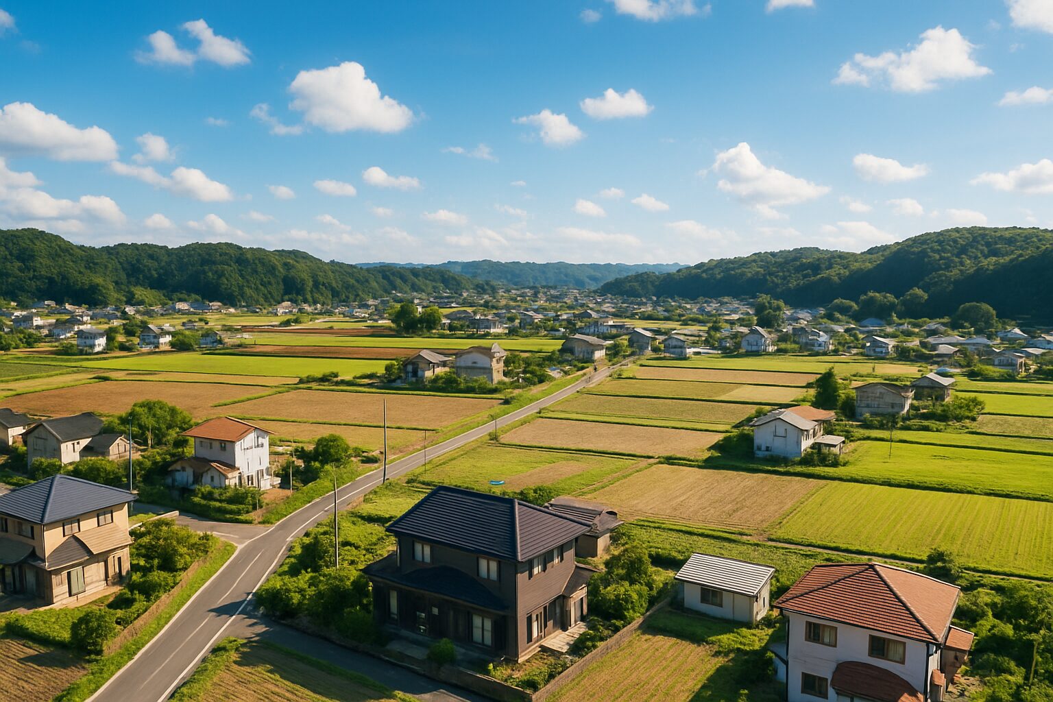 市街化調整区域の俯瞰イメージ