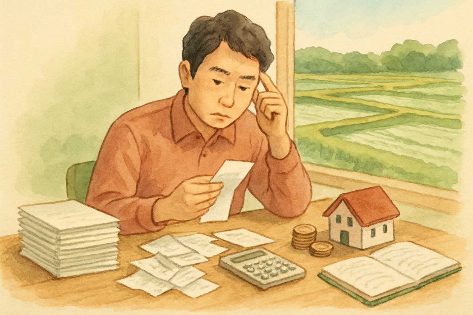 農地転用の費用 計算と内訳イメージ
