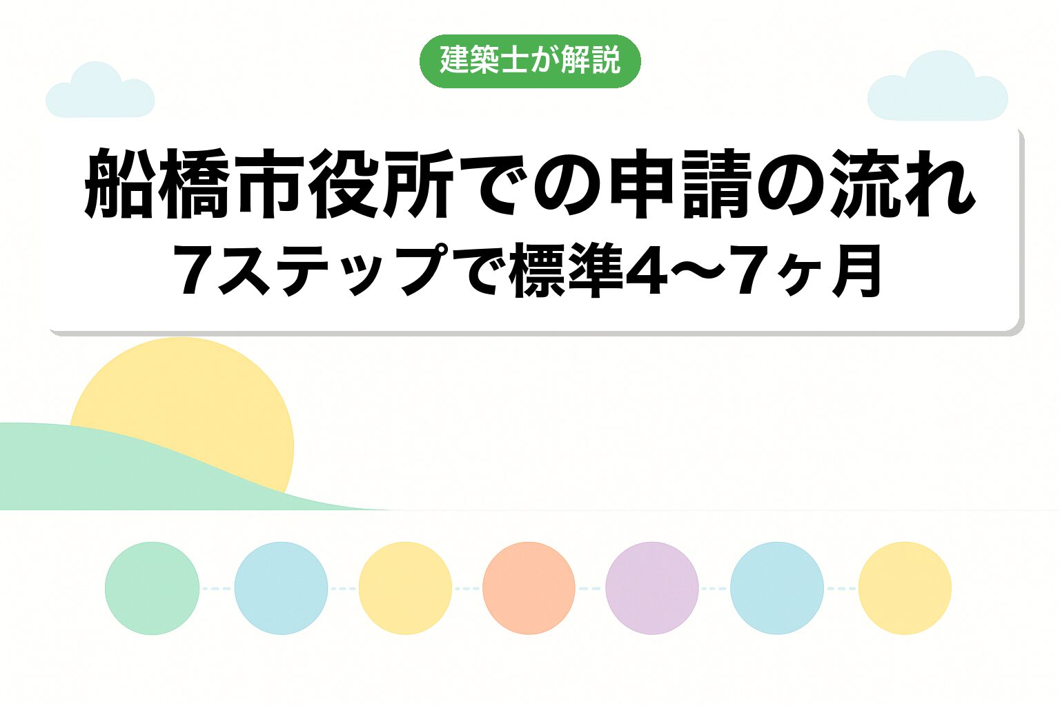船橋市役所での申請の流れ7ステップを建築士が解説