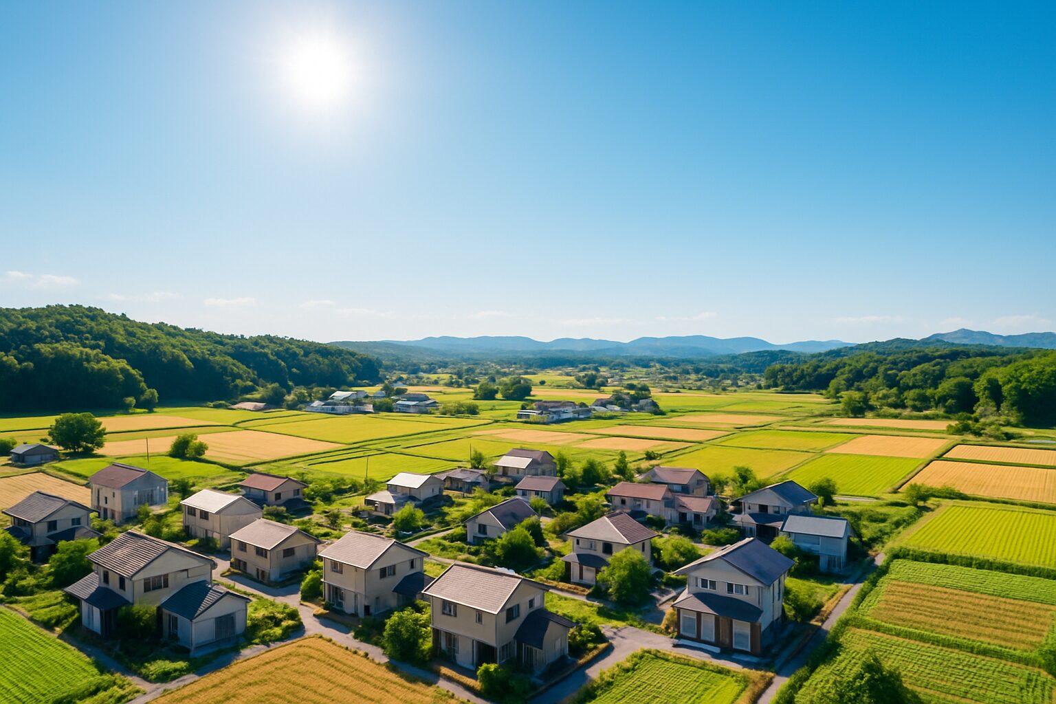 非線引き区域の分布