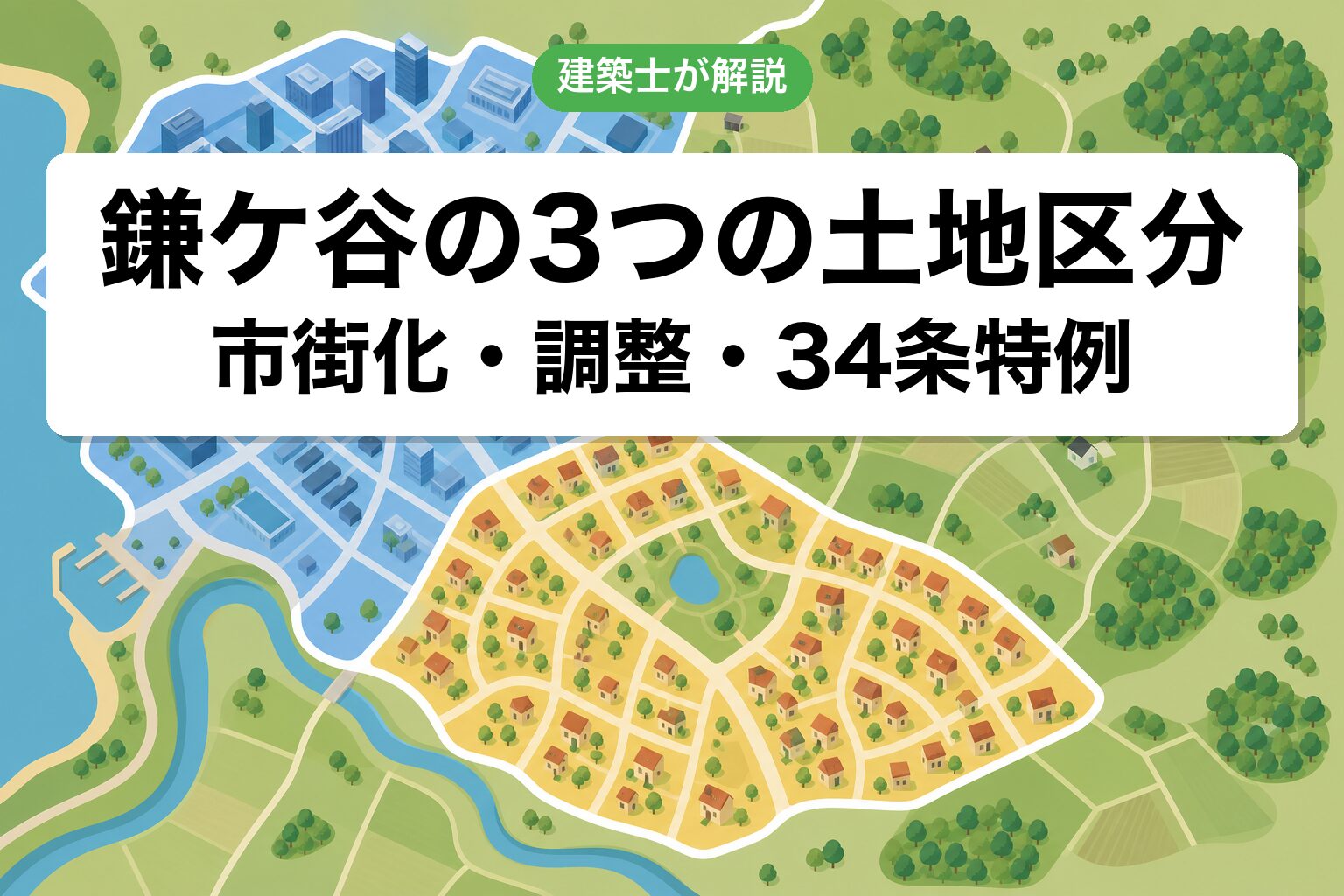 鎌ケ谷市の土地区分ゾーニング