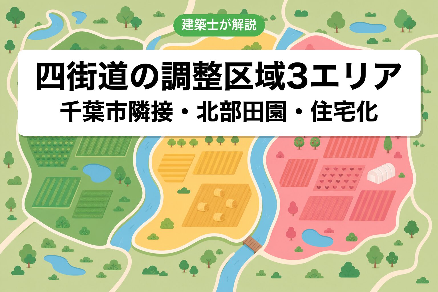 四街道市の開発許可対象案件のゾーニング
