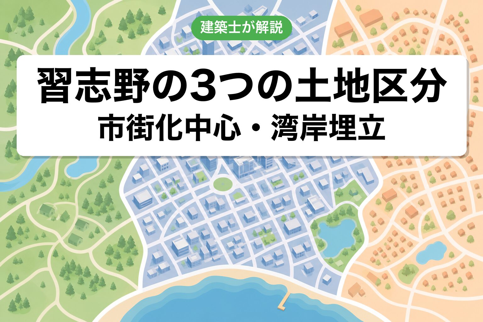 習志野市の土地区分ゾーニング