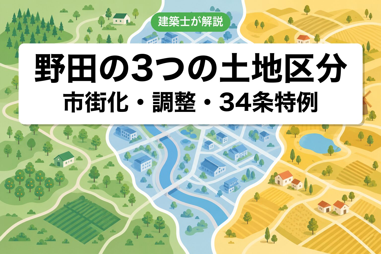 野田市の土地区分ゾーニング
