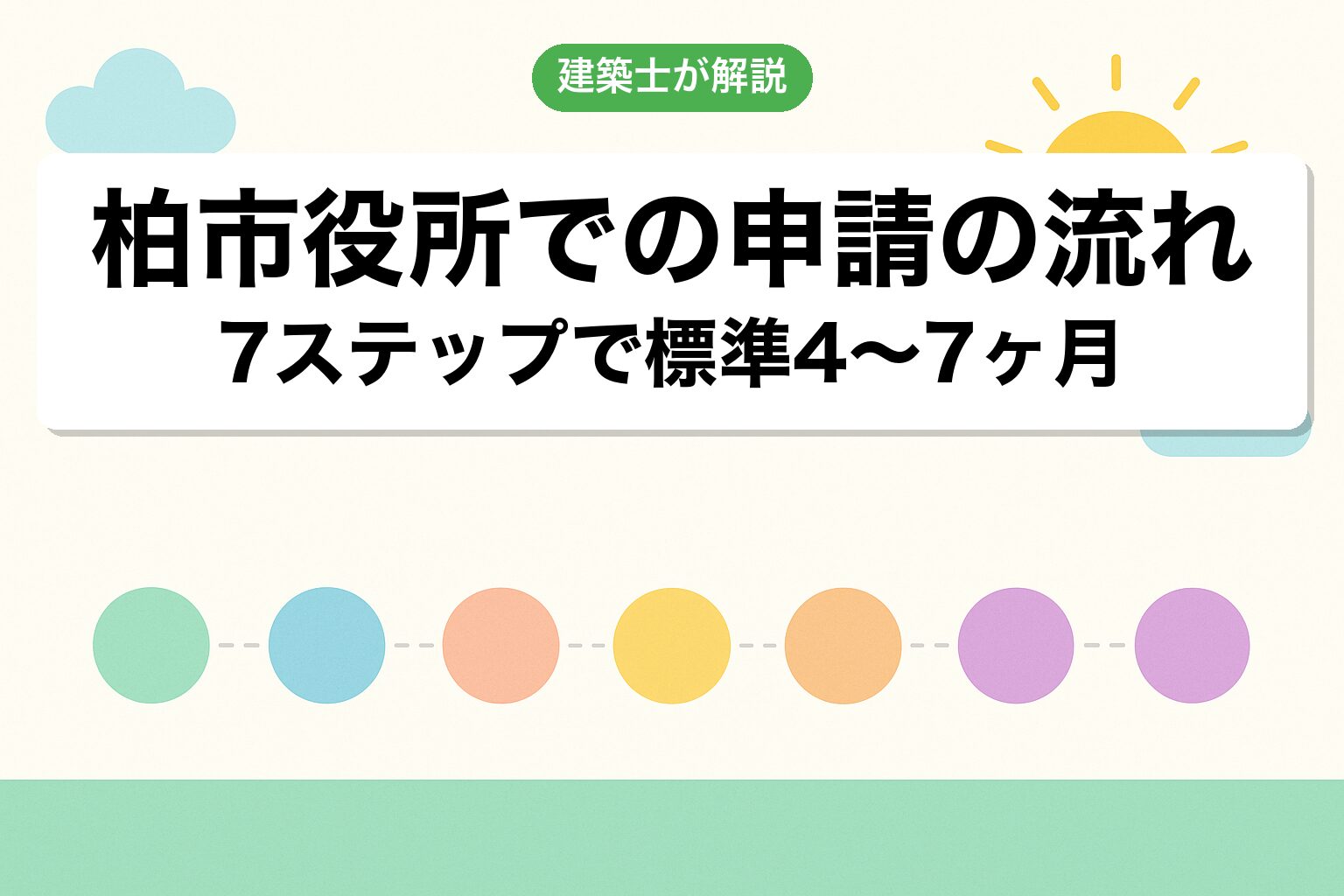 柏市役所での申請の流れ7ステップを建築士が解説