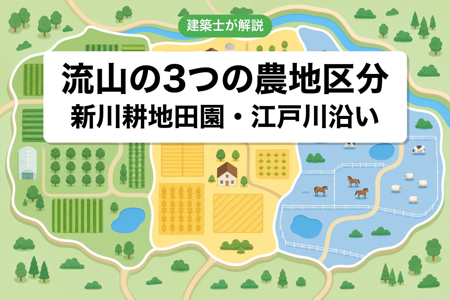 流山市の農地区分ゾーニング