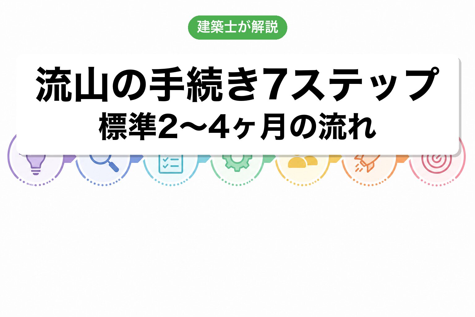 流山市の農地転用手続き7ステップフロー