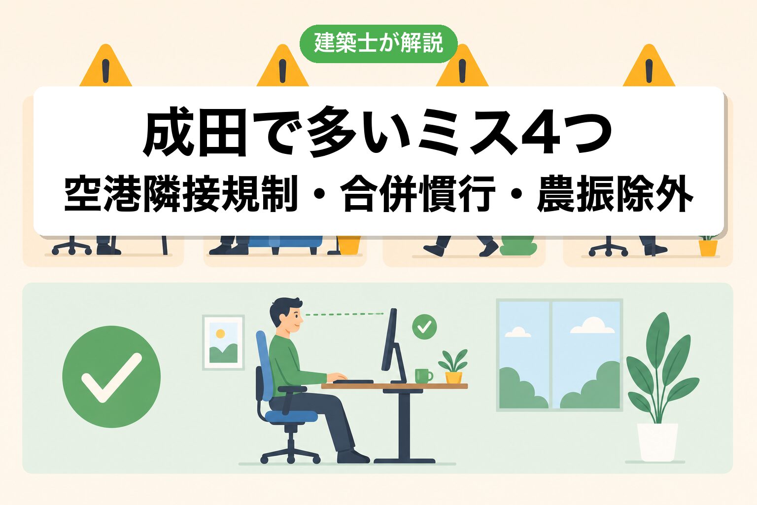 成田市の農地転用でよくあるミス4つ
