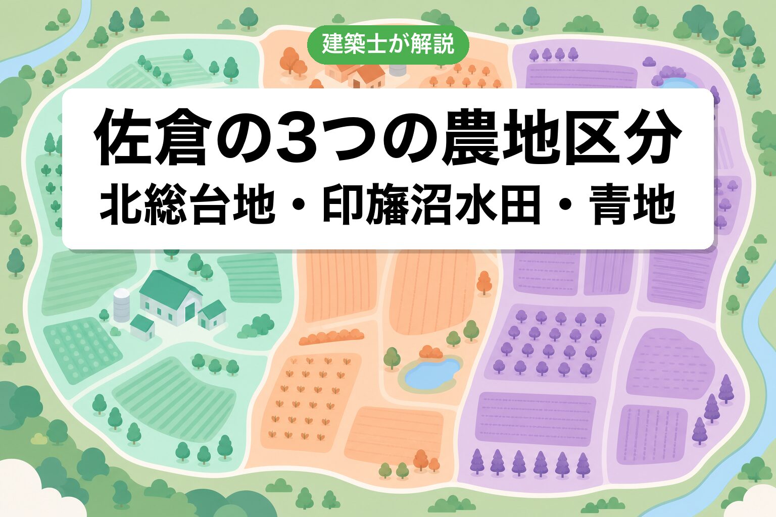 佐倉市の農地区分ゾーニング