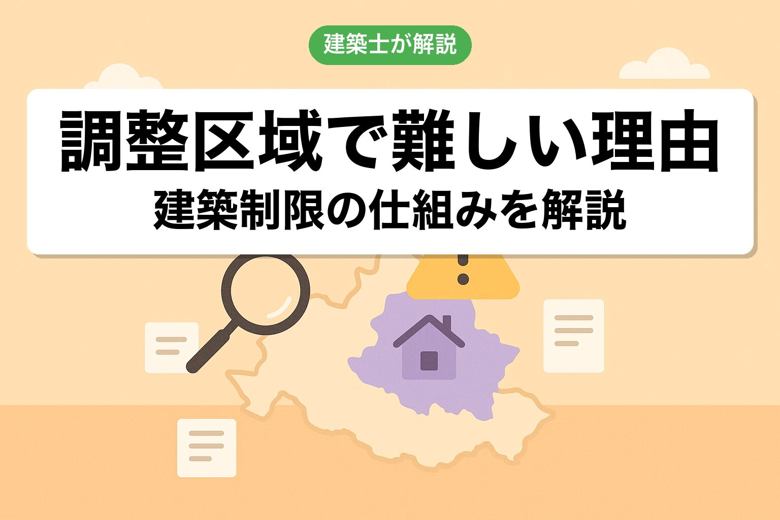 市街化調整区域で農地宅地化が難しい理由を建築士が解説