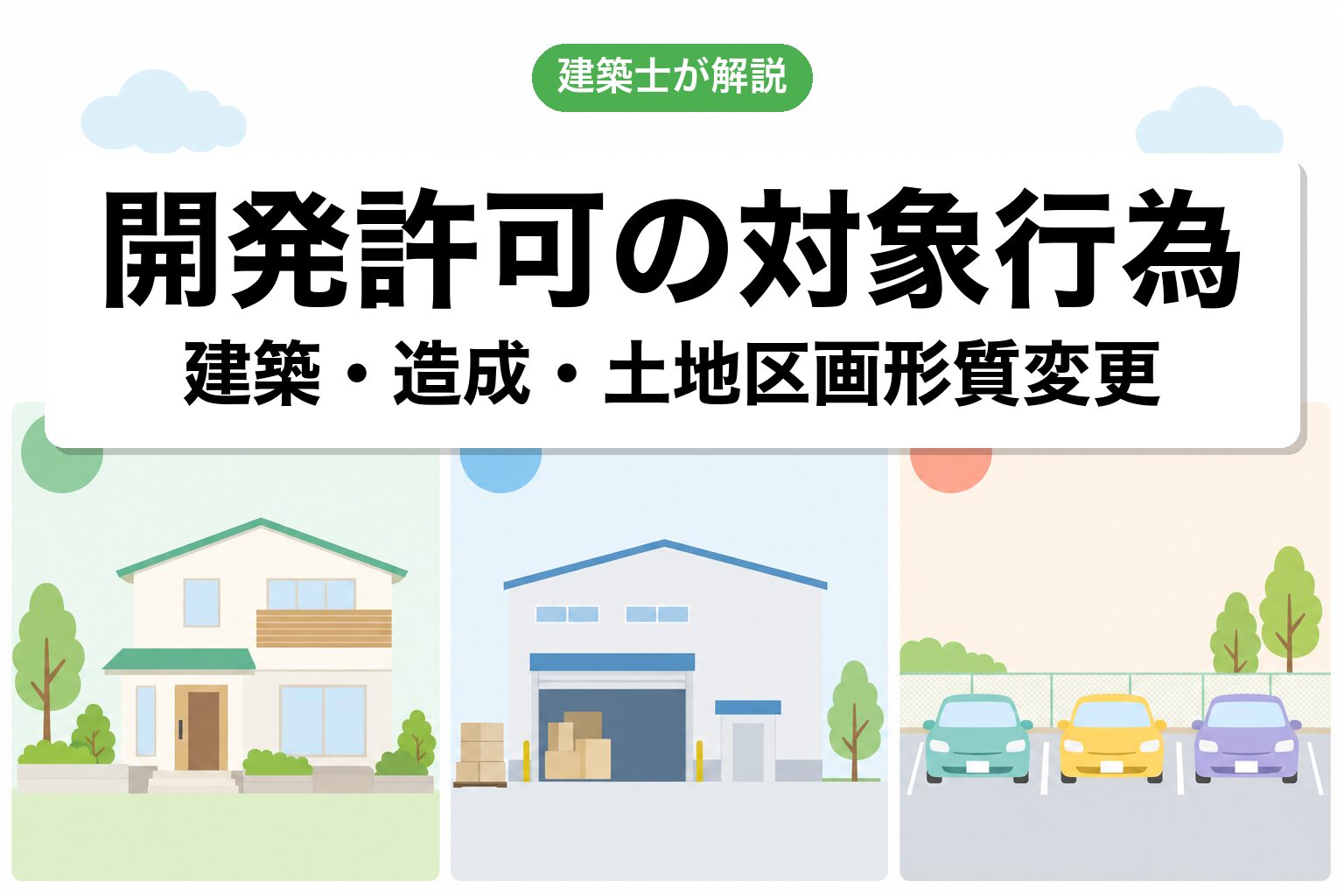 開発許可の対象となる行為
