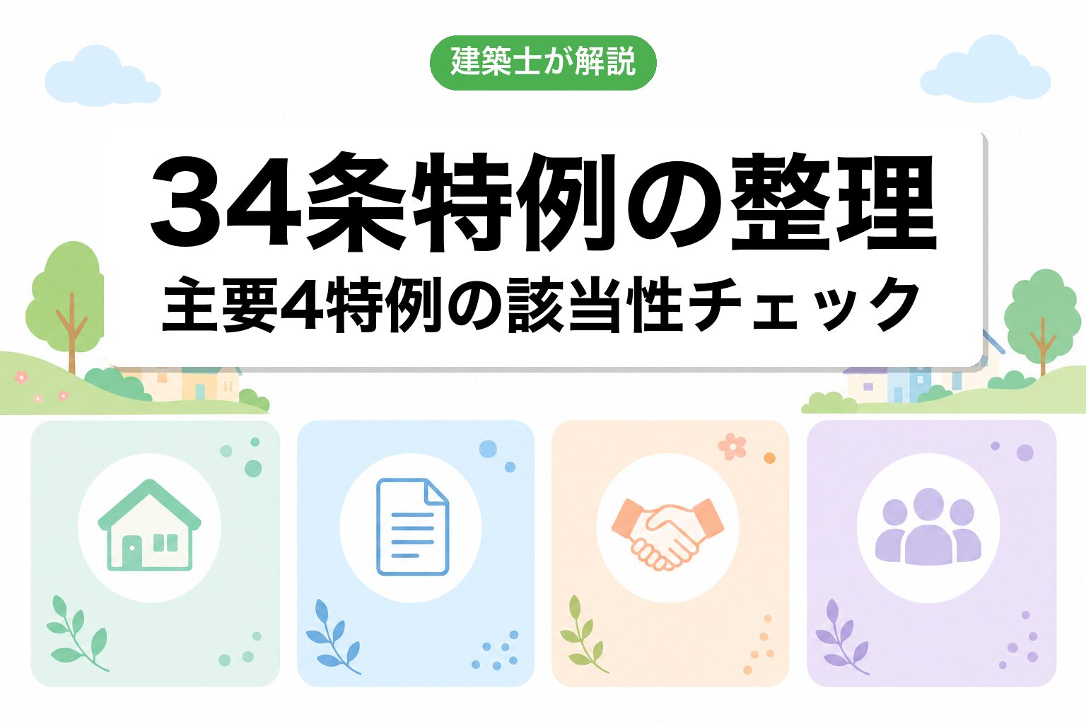 34条特例11個の整理と該当性チェック