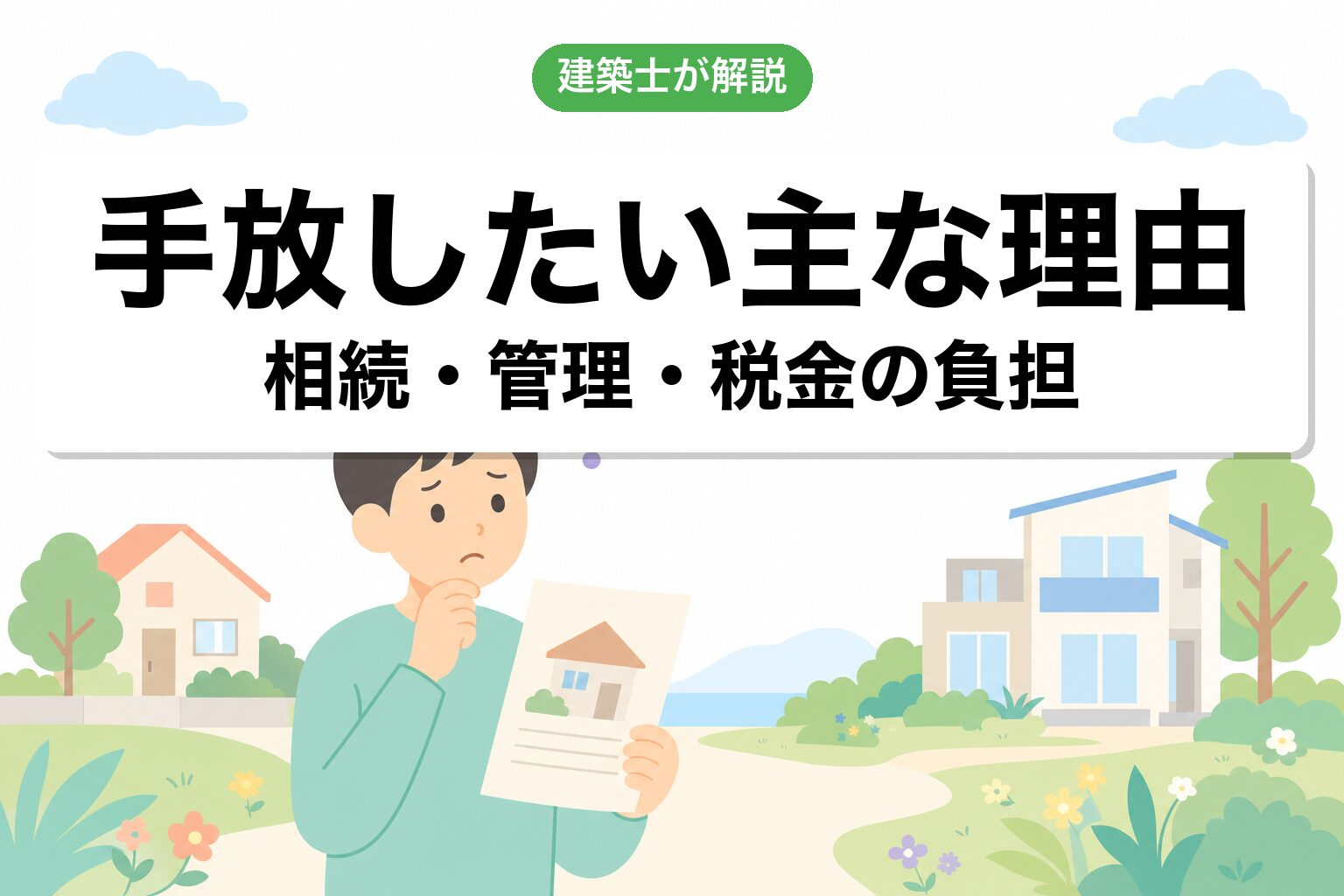 市街化調整区域を手放したい主な理由
