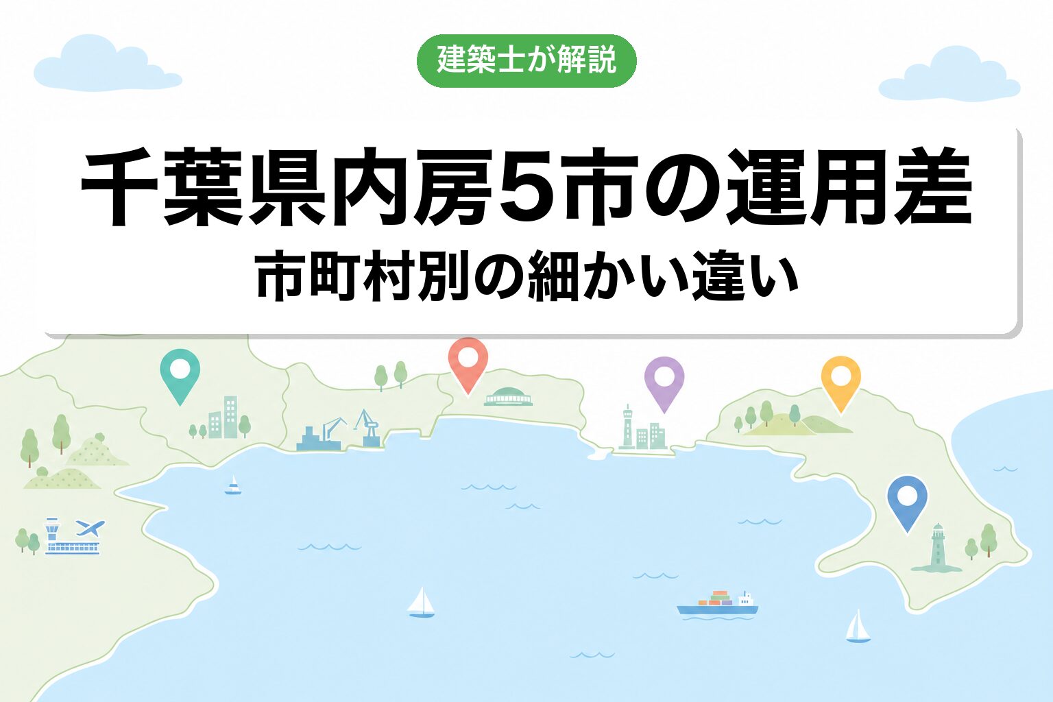 千葉県内房5市の運用の違い｜木更津・市原・君津・富津・袖ケ浦