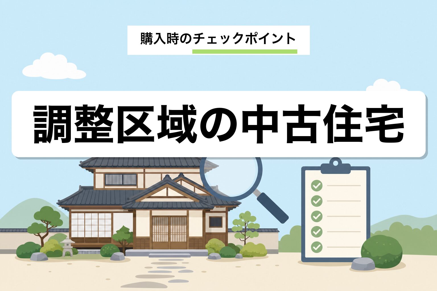 市街化調整区域の中古住宅|購入時の5つのチェックポイントを解説