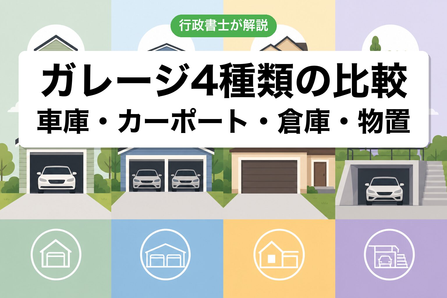 ガレージ4種類