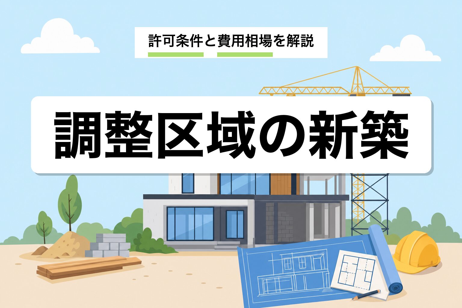 市街化調整区域で新築する方法|許可条件と費用相場を行政書士が解説