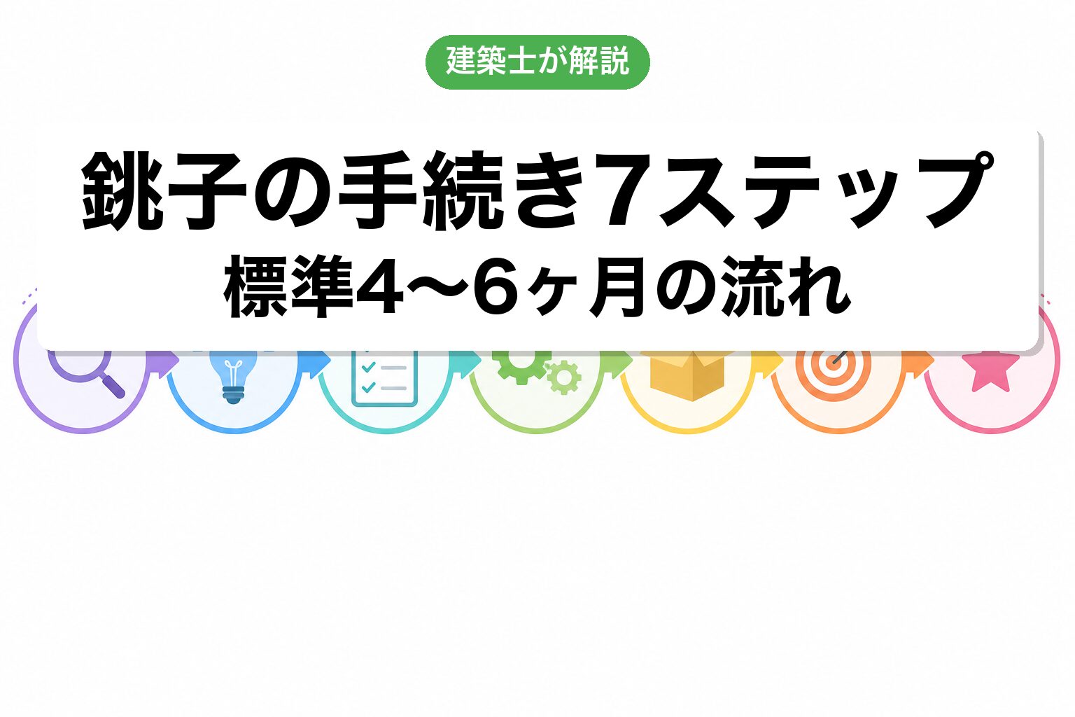 銚子市の開発許可手続き7ステップフロー