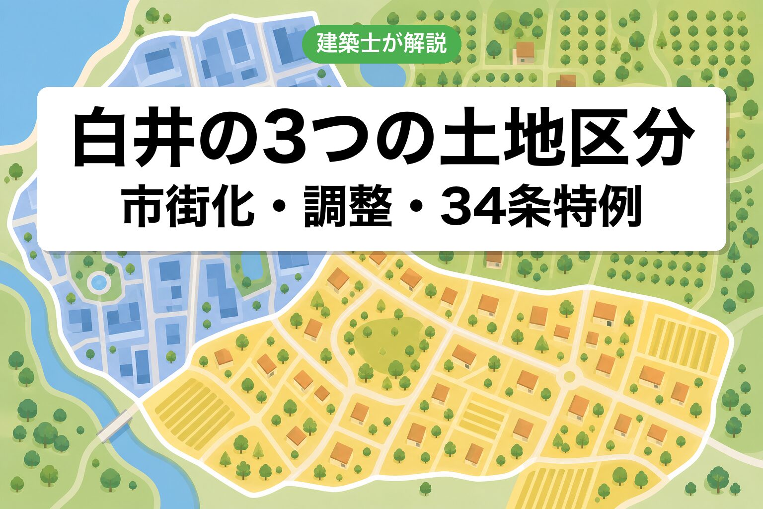 白井市の土地区分ゾーニング