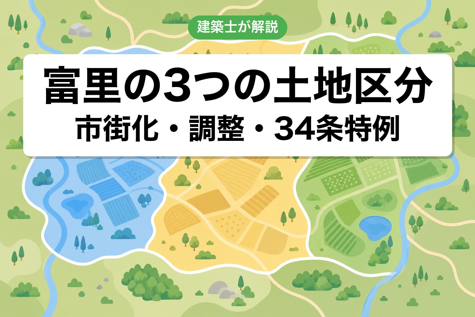 富里市の土地区分ゾーニング