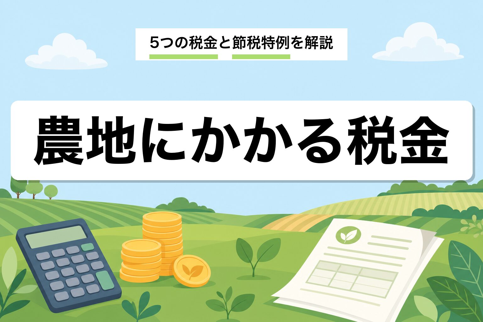 農地の税金まとめ|固定資産税・相続税・贈与税・譲渡所得税を行政書士が解説