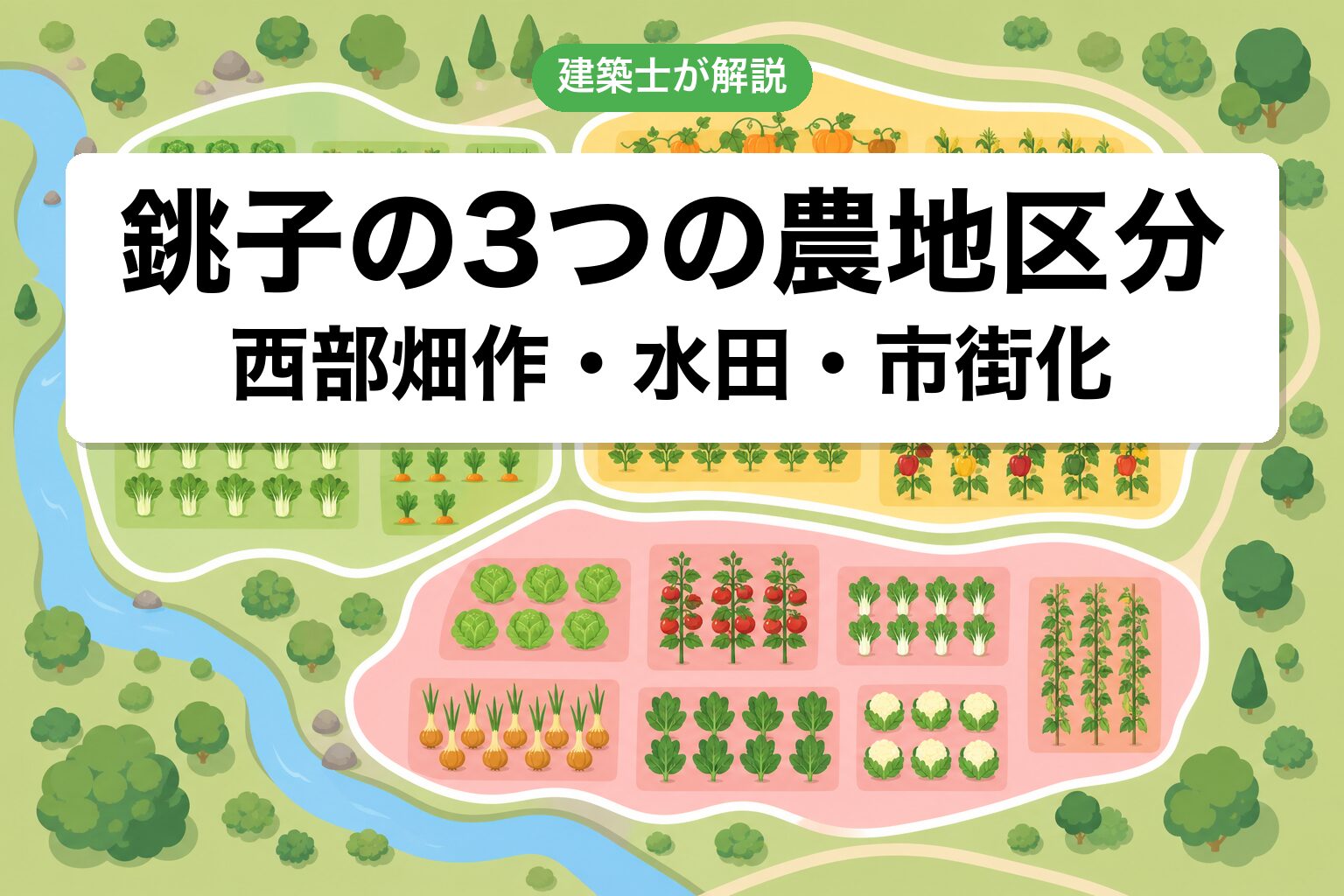 銚子市の農地区分ゾーニング