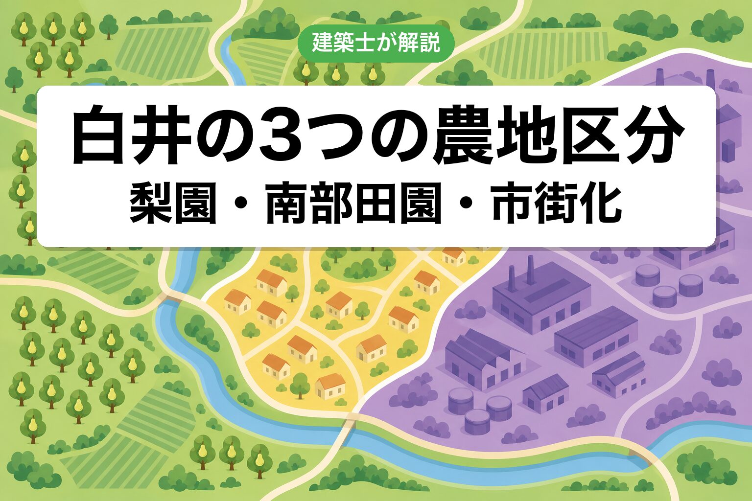 白井市の農地区分ゾーニング
